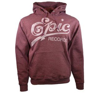 MEN'S Sweatshirt Hoodie -Music Studio-EPIC RECORDS -Size XL- Pullover